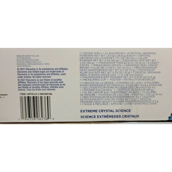 Discovery Science - Extreme Crystal - Kids Set -  7 Growing Activities STEM - Picture 4 of 5